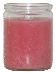 CANDLE 50 HR 3" PINK 24PK