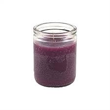 CANDLE 50 HR 3" PURPLE 24PK