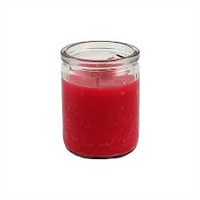 CANDLE 50 HR 3" RED 24-PK
