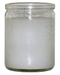 CANDLE 50 HR 3" WHITE 24-PK