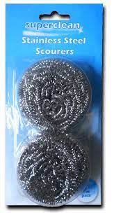 SCOURING BALL SPONGE 2PK/CARD/144