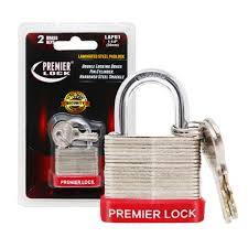 BRASS PADLOCK SILVER  1.1/4" - 30mm LAP01 /144