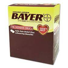 BAYER ASPIRIN BOX 50-PK x 2's /20 exp 4/26