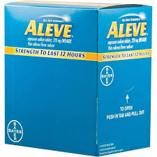 ALEVE BOX  DISPENSER 25pk X 1's /20 exp 7/27