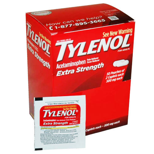 TYLENOL X-STRENGHT BOX 25-PK x 2's /20 exp 11/27