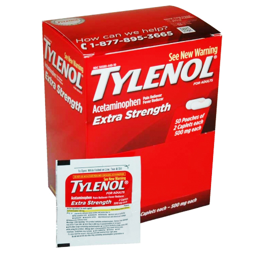 TYLENOL X-STRENGHT BOX 25-PK x 2's /20 exp 7/27