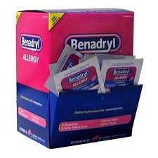 BENADRYL BOX 25-PK X 2'S /20 exp 1/26