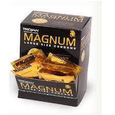 Trojan Magnum 48 Condoms disp. Box 20-PK exp 7/28