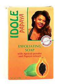 IDOLE SOAP EXFOLIATING PAPAYA 200g /72 Exp11/28