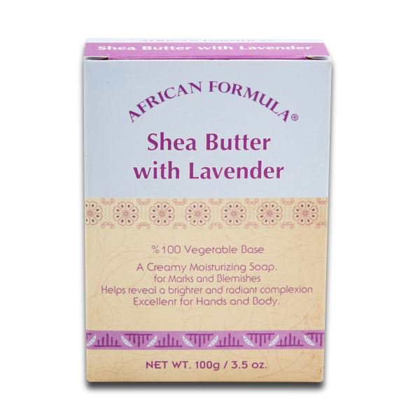 AFRICAN FORMULA SHEA BUTTER W/LAVENDER SOAP 100G