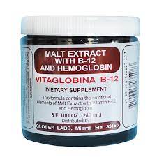 EXT MALTA  VITAGLOBINA JAR 8oz / exp 8/26