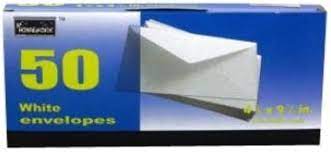 ENVELOPES LARGE WHITE 50PK/24