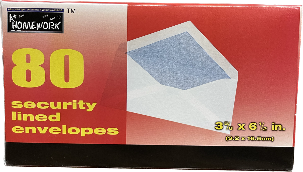 ENVELOPES SECURE BOXED SMALL 80PK (UC1988) /24