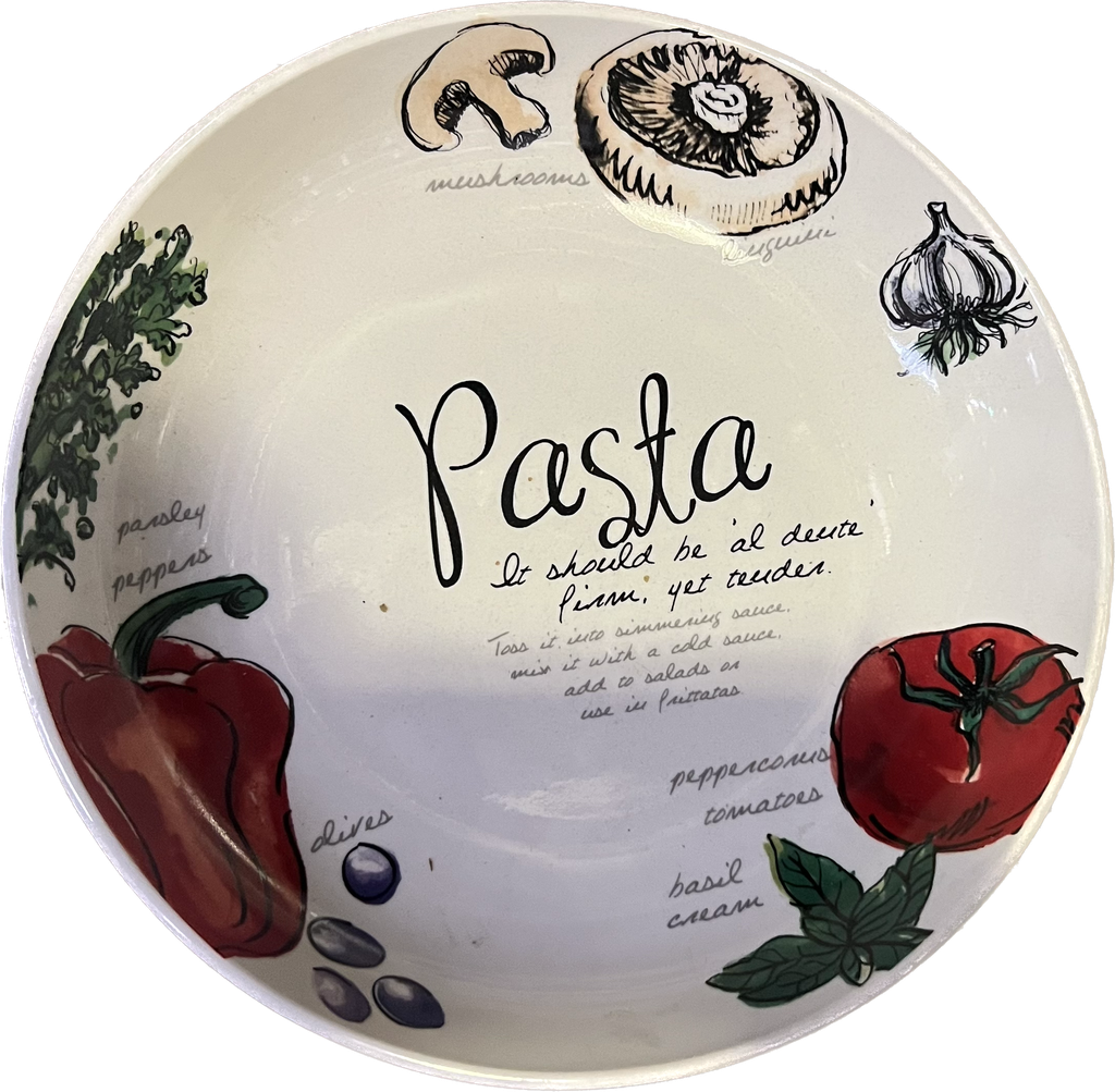 PORCELAIN DEEP PASTA PLATE 11" /12