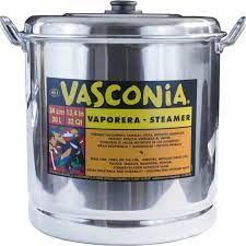 VASCONIA  TAMALERA / VAPORERA  45QT / 28.5L CON TAPA   /4