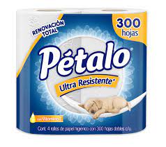 Petalo Toilet Paper  300sheet 4pk of10 /box