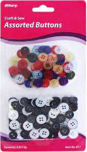 BUTTONS ASSORTED 175PK (A0817-00)