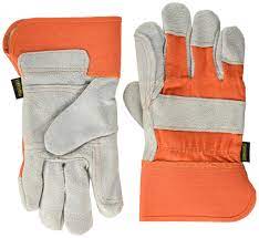 GLOVES LEATHER LARGE ORANGE GLV-5114 /12