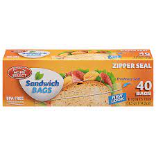 HOME SELECT SANDWICH BAGS 40pcs /24