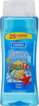 LUCKY BODY WASH OCEAN FRESH 12oz /12