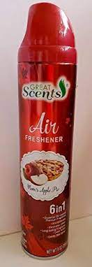 GREAT SCENTS AIR FRESH APPLE CINNAMON 9oz/12