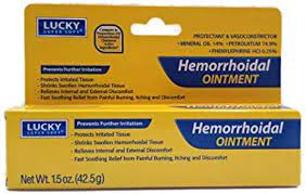 LUCKY HEMORRHOID OINTMENT 1.5oz /24 exp 4/27