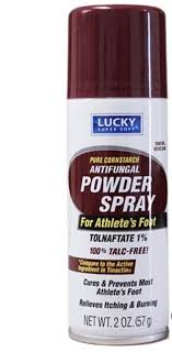 LUCKY FOOT POWDER SPRAY ANTIFUNGAL 2oz /12