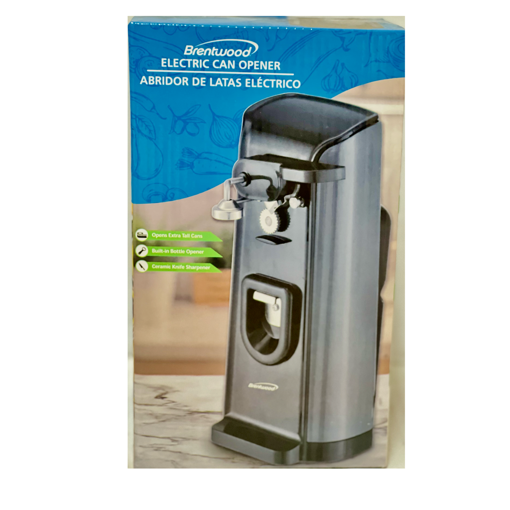 BRENTWOOD ELECTRIC CAN OPENER BLACK LG CANS J30B/6
