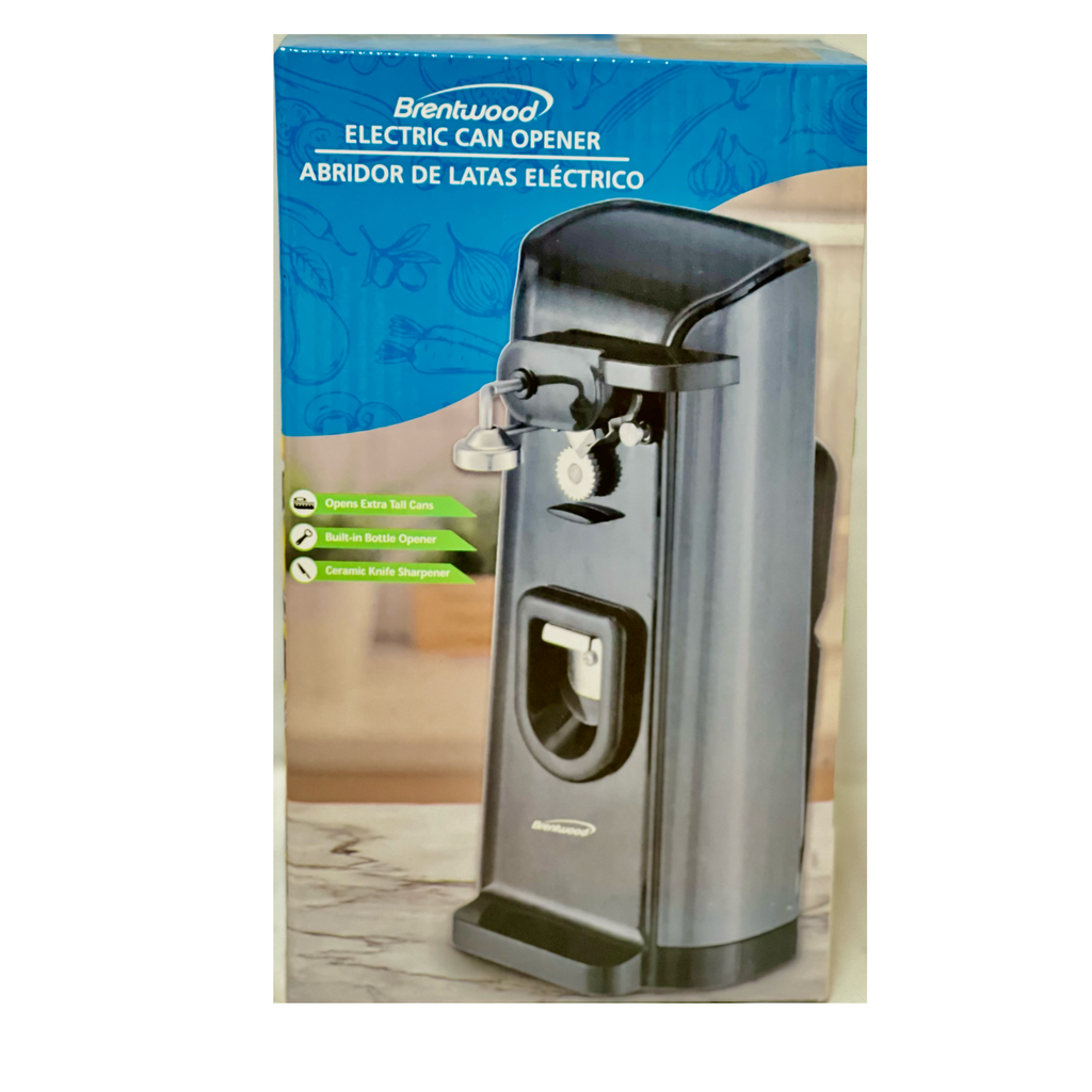 BRENTWOOD Electric Tall Can Opener BLK /6 J30B