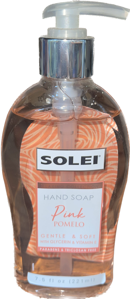 SOLEI HAND SOAP PINK 7.5oz/24