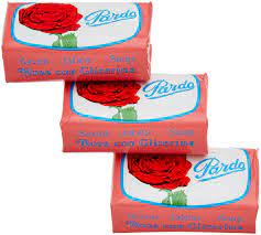 PARDO SOAP ROSE W/GLYCERINE  3 PK 125G