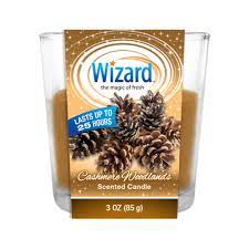 WIZARD CANDLES CASHMERE WOODLANDS 3oz /12