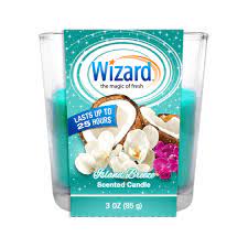 WIZARD CANDLES ISLAND BREEZE  3oz /12