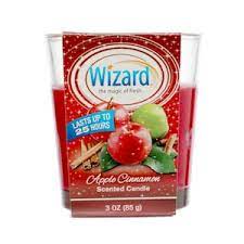 WIZARD CANDLES  APPLE CINNAMON 3oz /12