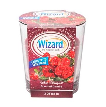 WIZARD CANDLES  ROSE BOUQUET 3oz /12