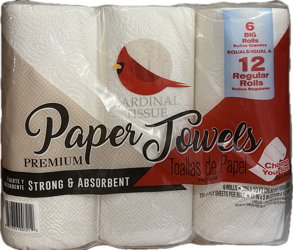 PAPER TOWELS PREMIUM 6PK