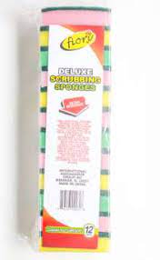 FIORI SPONGE SCRUBBING 12PK /24