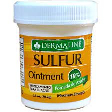 DERMALINE SULFUR OINT./POMADA  AZUFRE 2.5oz /36