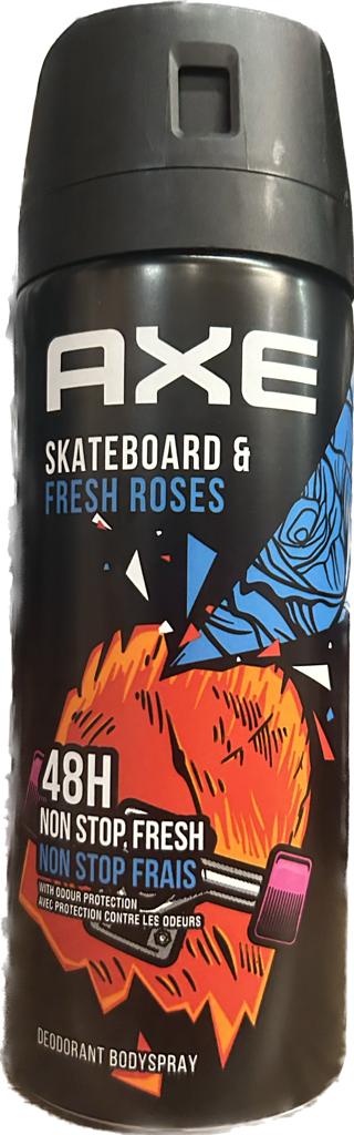 AXE DEOD SPRAY Skateboard & Fresh Roses 150ml /24