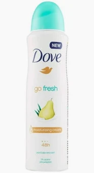 DOVE BODY SPRAY PEAR & ALOE 150ML/6