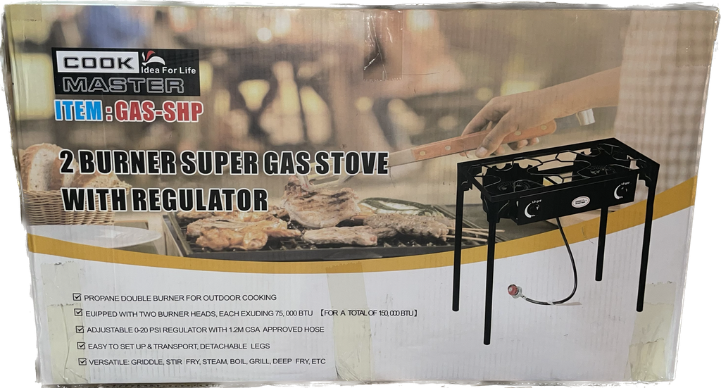 STOVE GAS X 2 COOK MASTER GAS-SHP