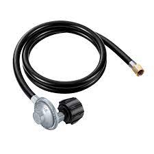 Cook Master Regulator W/Hose 5" Black Gas-Rhu/20