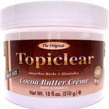 TOPICLEAR COCOA BUTTER JAR 18oz /12 exp 8/29