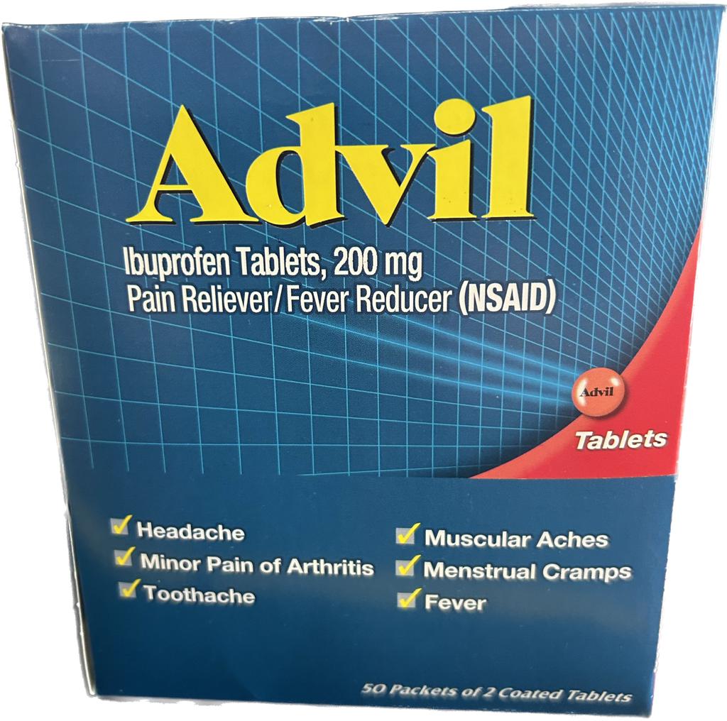 ADVIL REGULAR BOX 50-PK x 2's  /20 exp 10/25