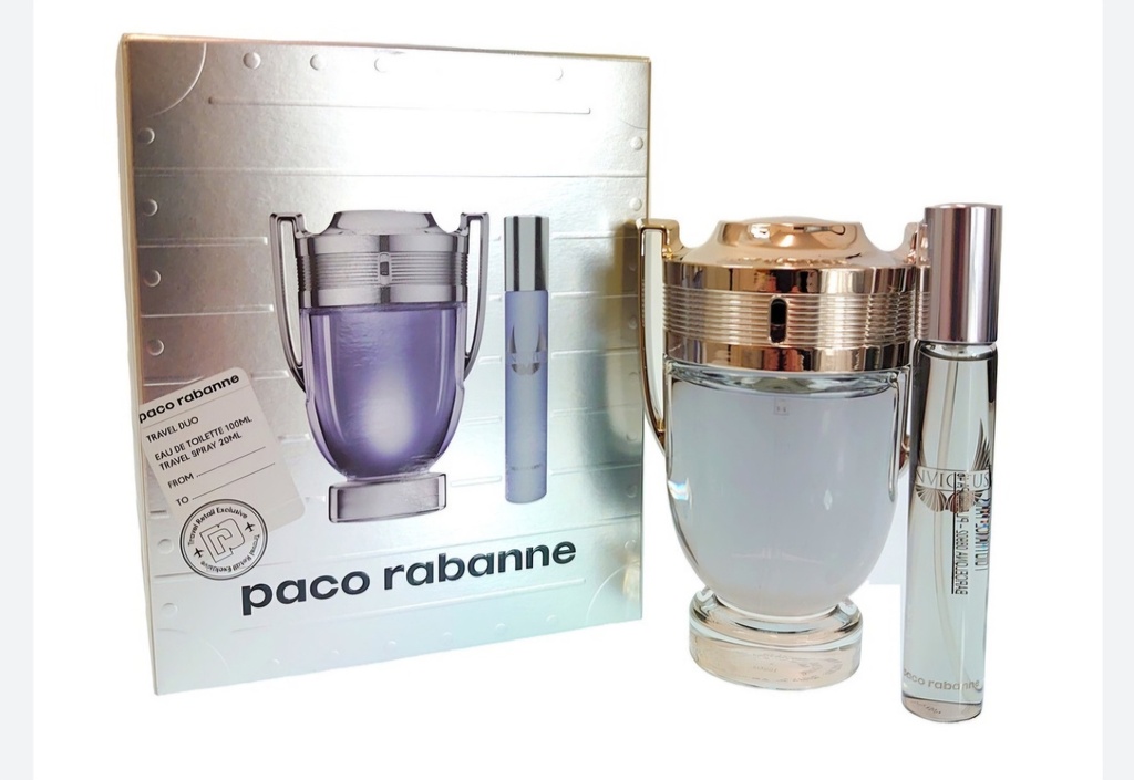 PACO RABANNE INVICTUS TRAVEL DUO 3.4oz - 20ml  F/M