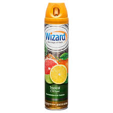 WIZARD AIR Freshener Spray Tropical Citrus 10oz /12