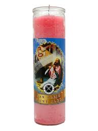 CANDLE SAN ALEJO 400ml W/ LABEL 12PK PINK