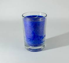 [7592800009480 24PK] CANDLE 50 HR 3" BLUE 24PK