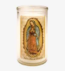 [7592800009572] CANDLE 50 HR 3" GUADALUPE 24PK WHITE