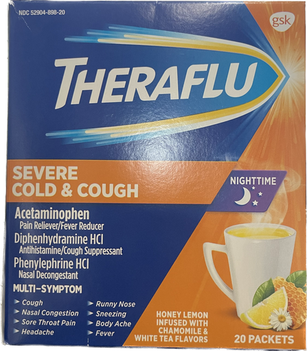 [655708018989] THERAFLU NIGHT-TIME 20PK /20 exp 12/26